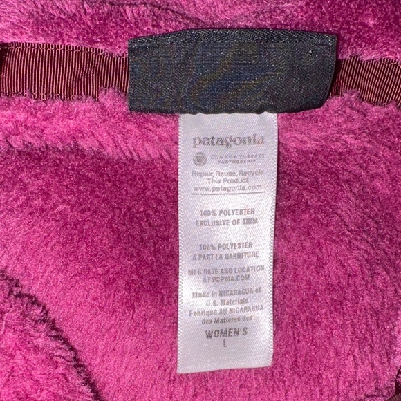 Patagonia Rosehip Berry is Fleece Jacket Womens Large excellent condition #twee - Picture 2 of 10